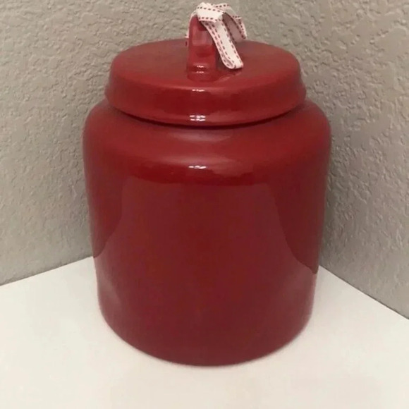 NEW Rae Dunn Mrs. Claus Red Kitchen Canister - Picture 4 of 5